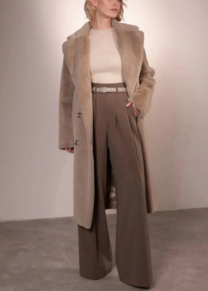 Classic Mink-Style Velvet Coat