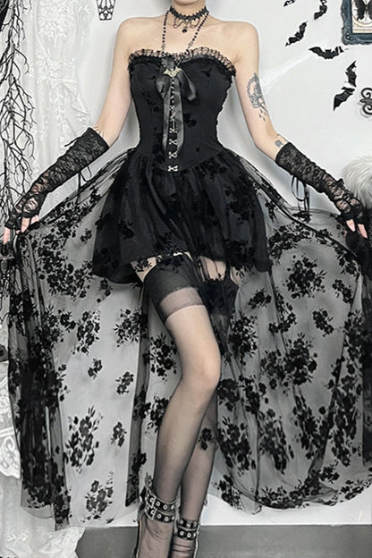 Sheer Lace Gothic Dress