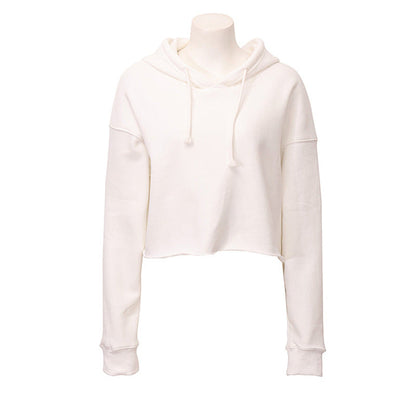 Sudadera deportiva para mujer, otoño-invierno, con forro polar, sudadera con capucha, top corto personalizado de manga larga
