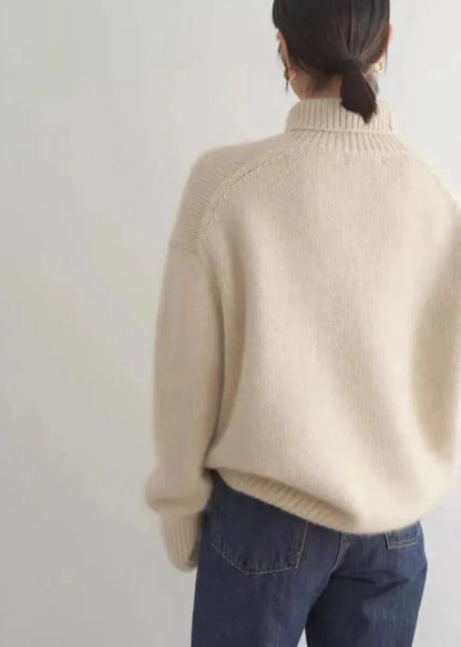 Cozy Grey Turtleneck Sweater - Chic Comfort