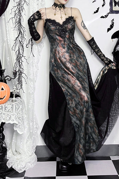 Halloween Flare Hem Gothic Dress