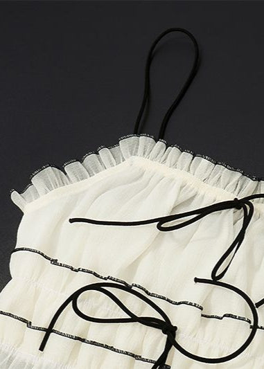 Isla Bow-Tie Ruffle Set – Two-Piece Maxi Skirt & Crop Top Ensemble