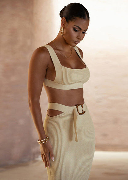 Sienna - Ribbed Knit Two-Piece Set