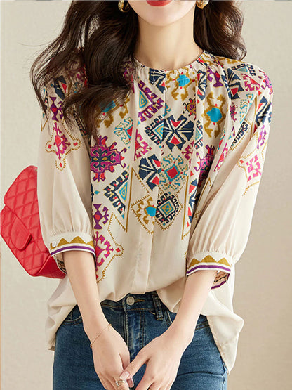 Zoey Casual Crew Neck Loose Top