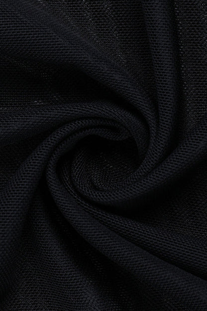 Hooded Mesh Patch Gothic Dress