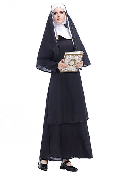 Classic Nun Costume - Women’s Religious Halloween Cosplay Outfit