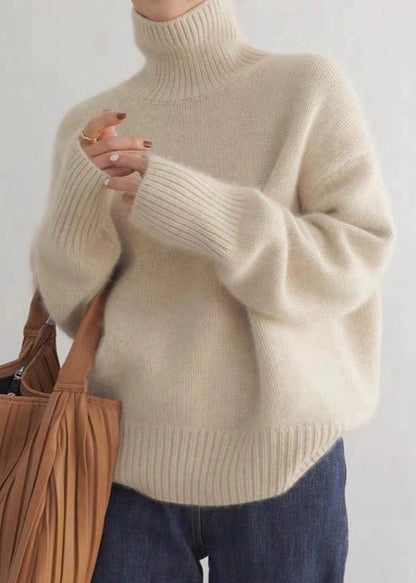 Cozy Grey Turtleneck Sweater - Chic Comfort