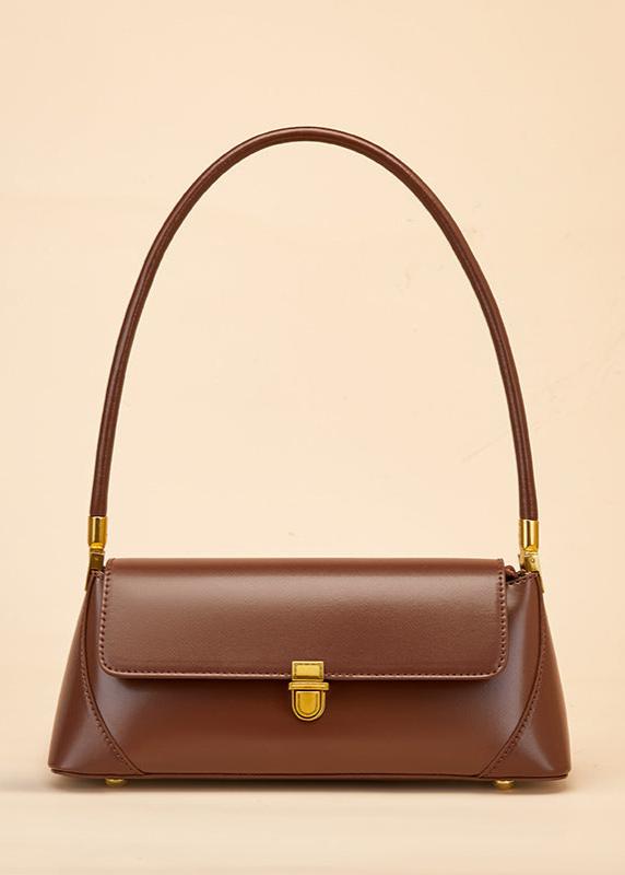 French-Elegance Leather Shoulder Bag