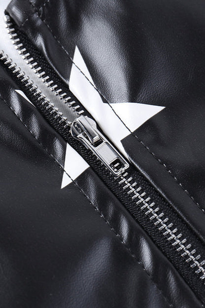 Street Style Star Print Corset Skirt Two Pieces Set