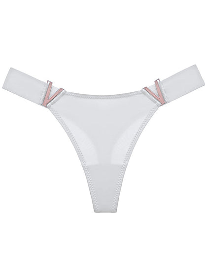 V-Neck Metal Thong Briefs（7 Pieces）