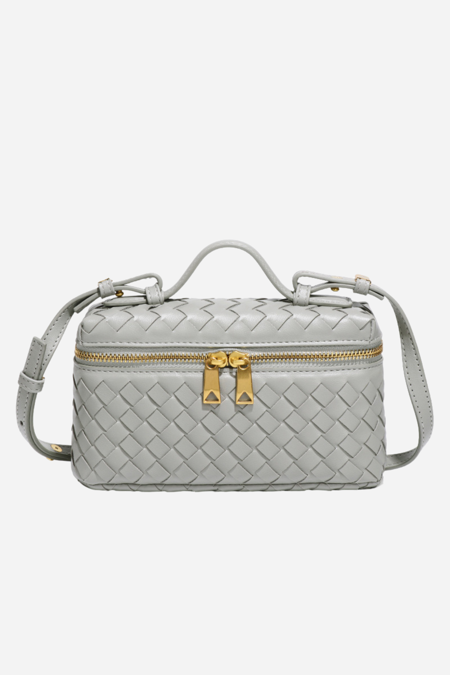 Weaved Leather Crossbody Bag