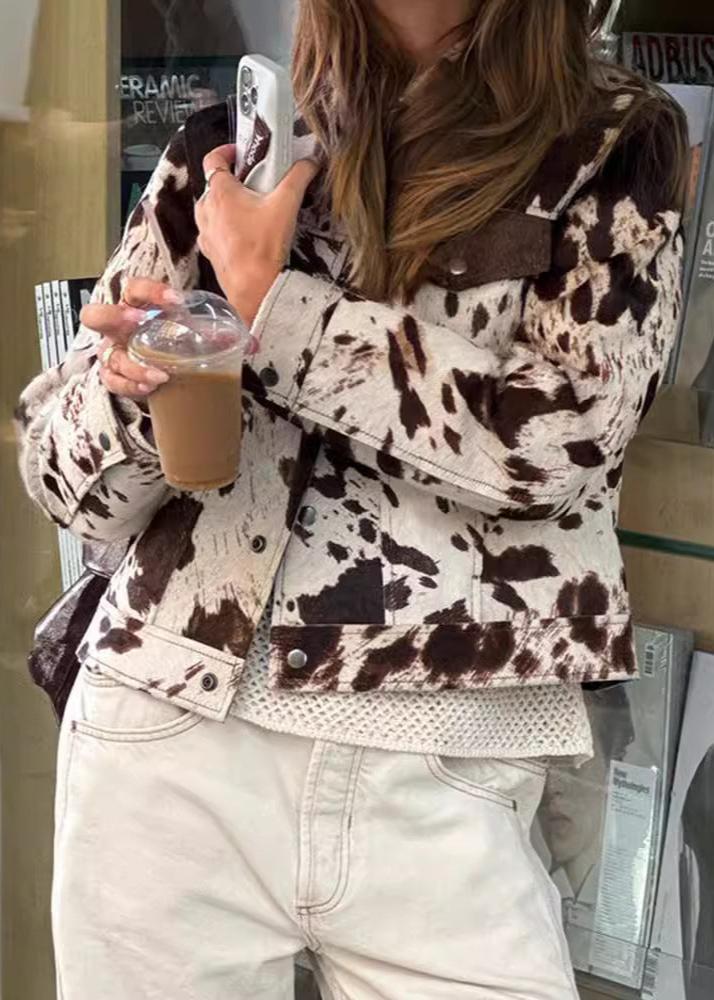Cow Print Jacket