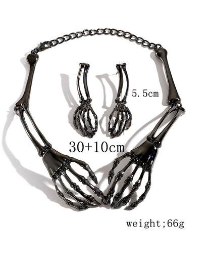 Skull Claw Women’s Pendant Necklace Set