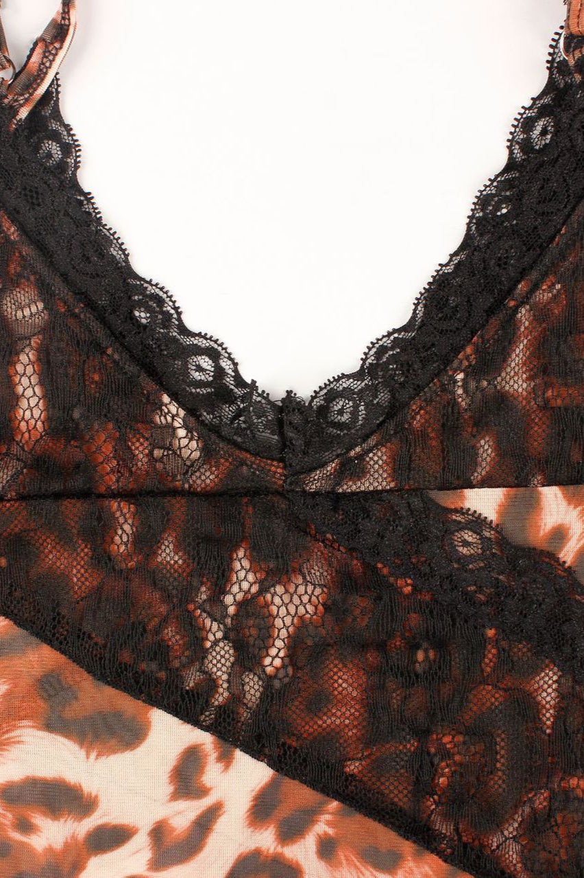 Lace Sheer Strapless Bodycon Maxi Dress