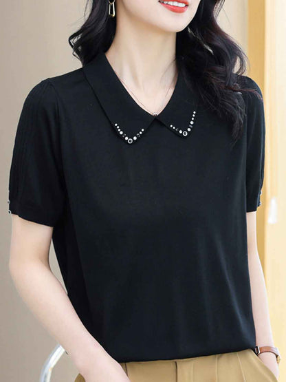 Victoria Loose Lapel Knitted Top