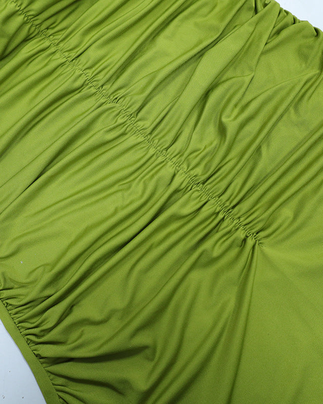 Sexy Strapless Backless Slim Bodycon Long Dress