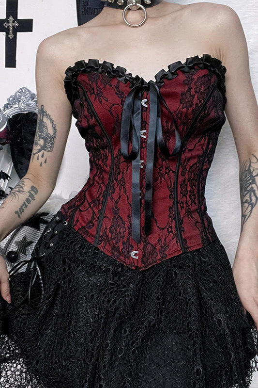 Sexy Lace Tie Slim Corset