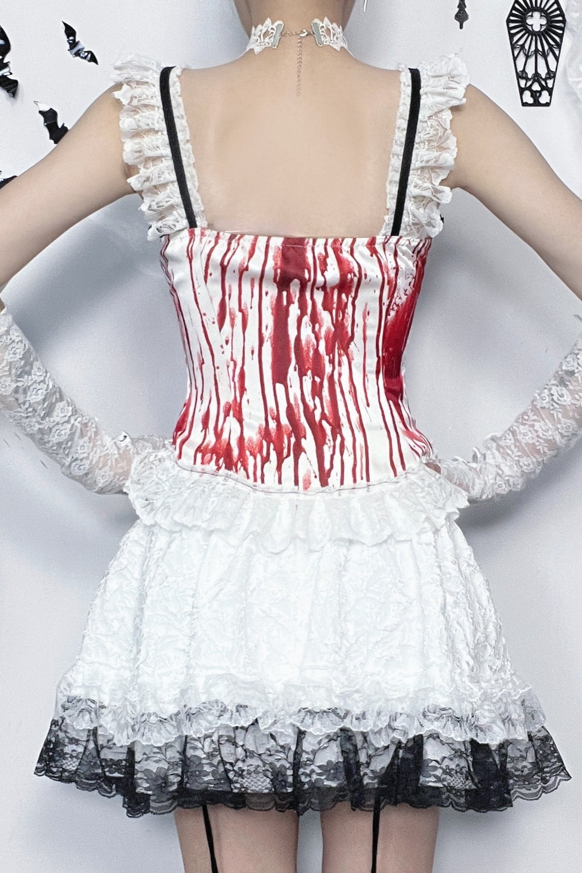 Halloween Red Halter Corset