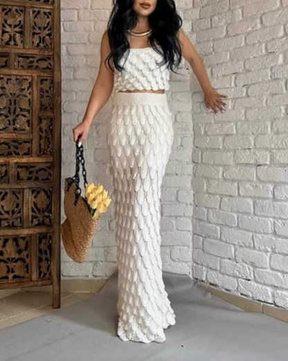 Suspender Skirt Suit