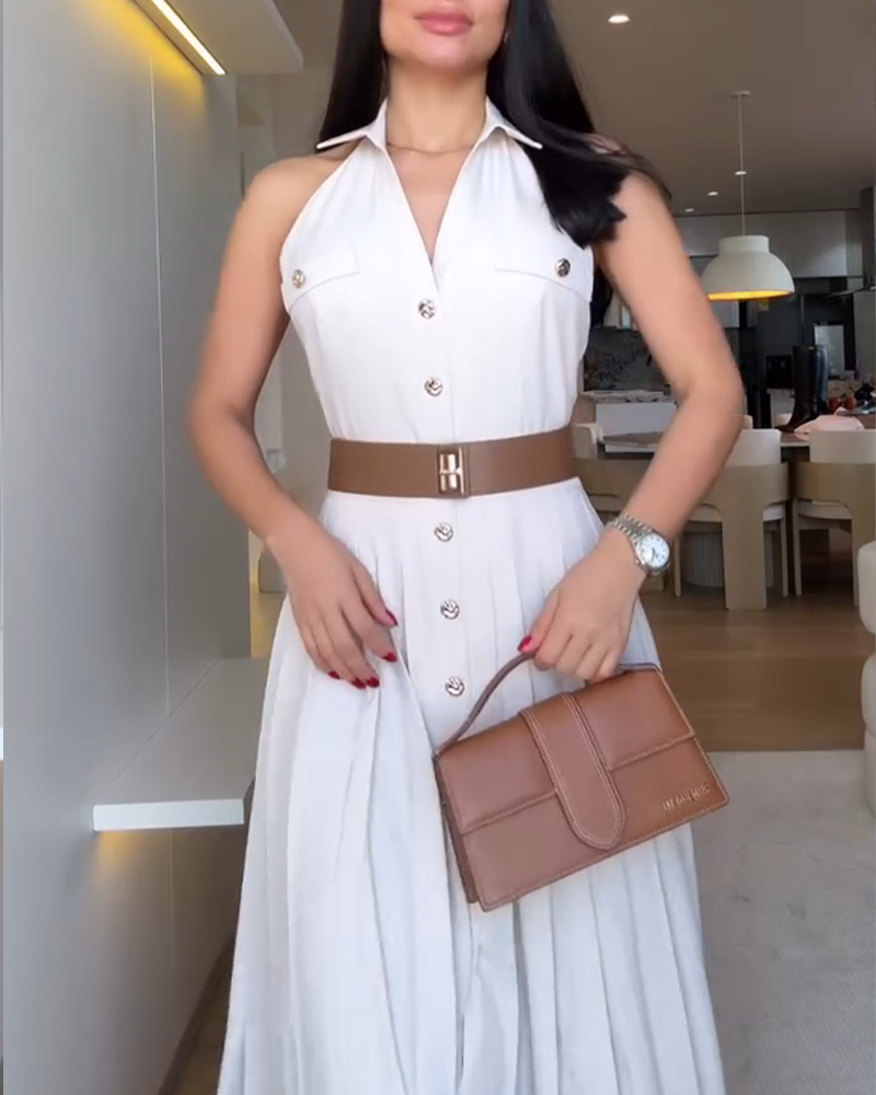 Halter Backless Maxi Dress (Pre-Sale)