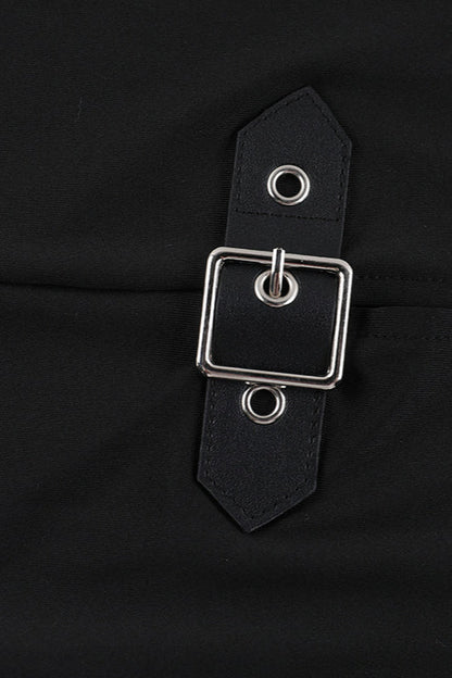 Bell Sleeve Sheer Gothic Dress