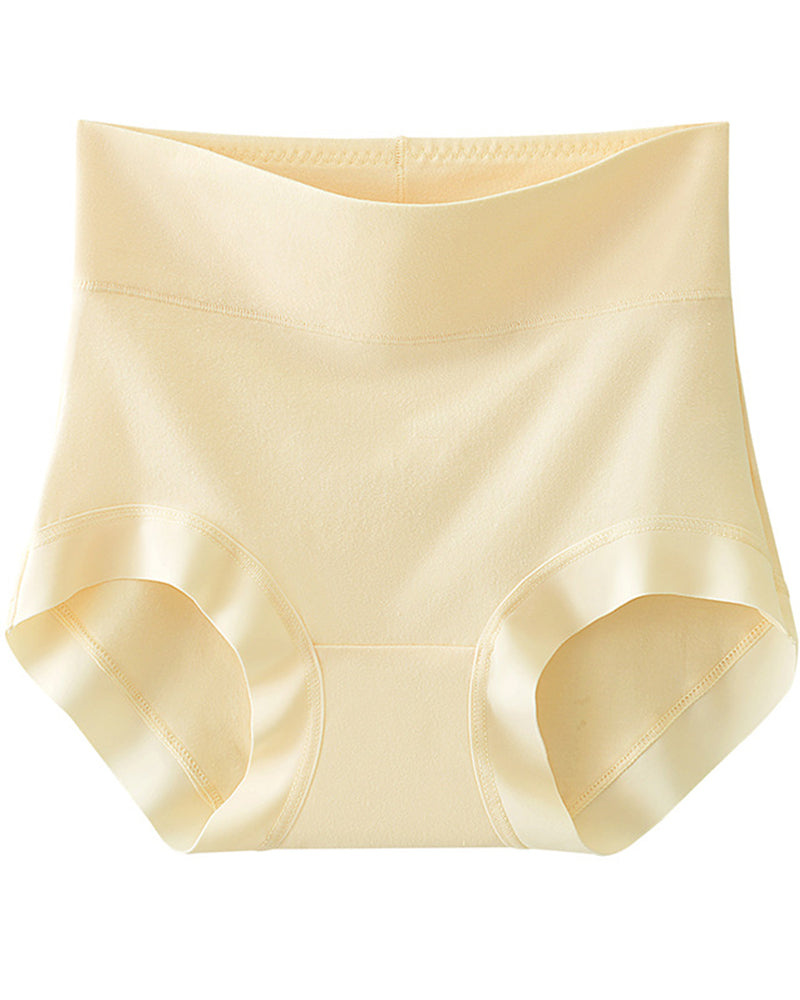Long Staple Cotton High Waist Tummy Control Stretch Briefs