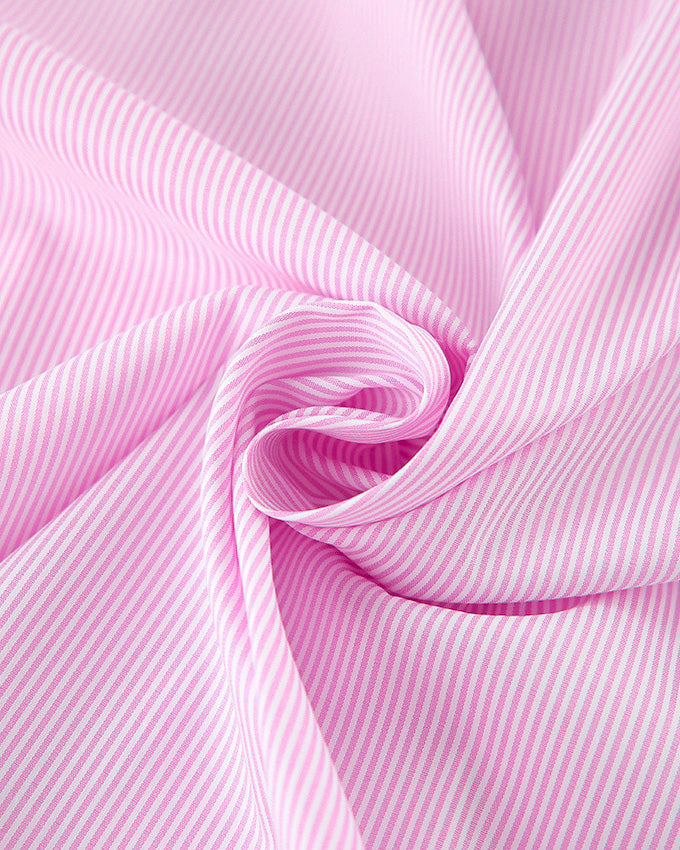 Contrast Striped Loose Casual Shirt