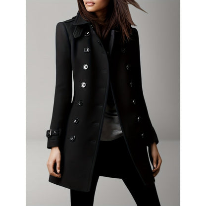 Double Breasted Coat for Women - Erika