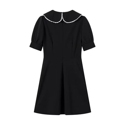 Evie A-Line Dress with Spliced Collar