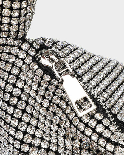 Fully Diamond A-Grade Rhinestone Knot Bag