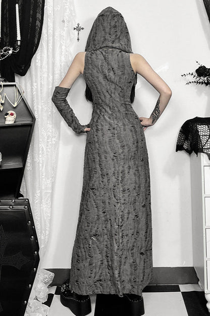 Wasteland Hooded Gothic Dress