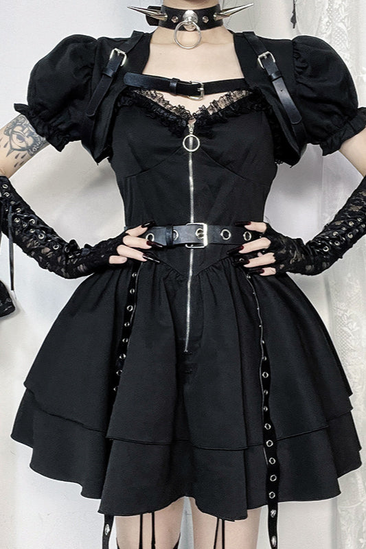Edgy Slim Gothic Dress