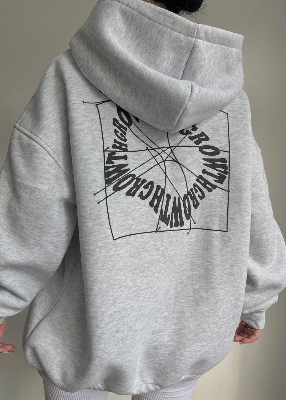 Casual Logo Hoodie - Oversized Long Sleeve Comfort
