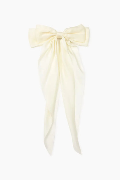 Albine Beige Bowknot Hair Clip