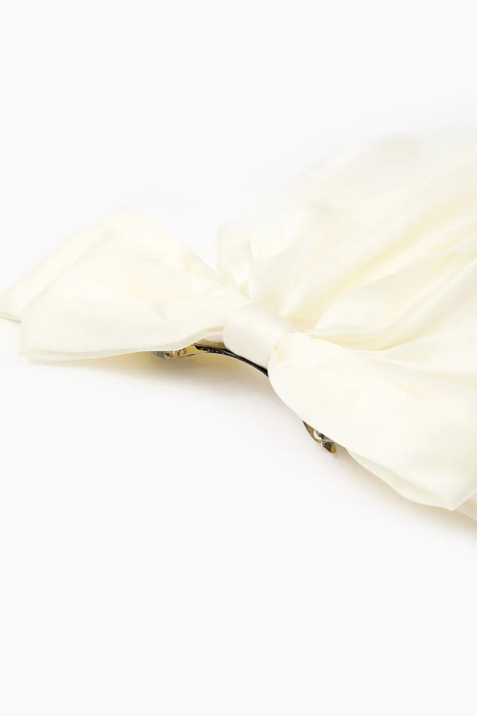 Albine Beige Bowknot Hair Clip