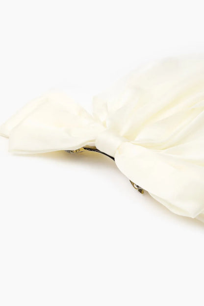 Albine Beige Bowknot Hair Clip