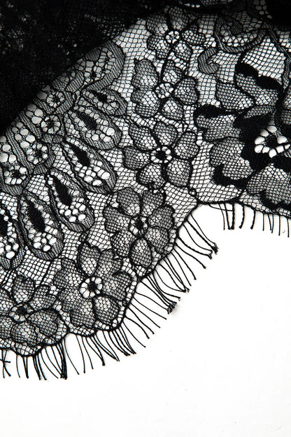 Cacia Black Tie Lace Cami Top