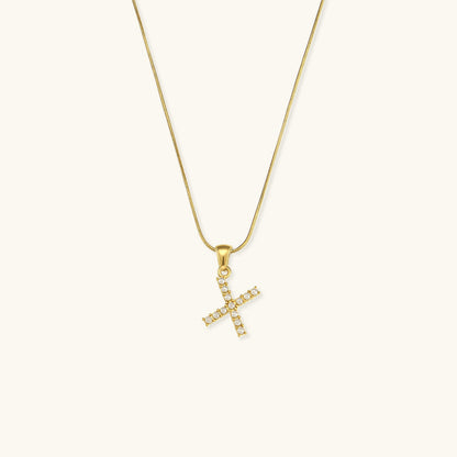 Celeste - Gold Pearl Letter Necklace