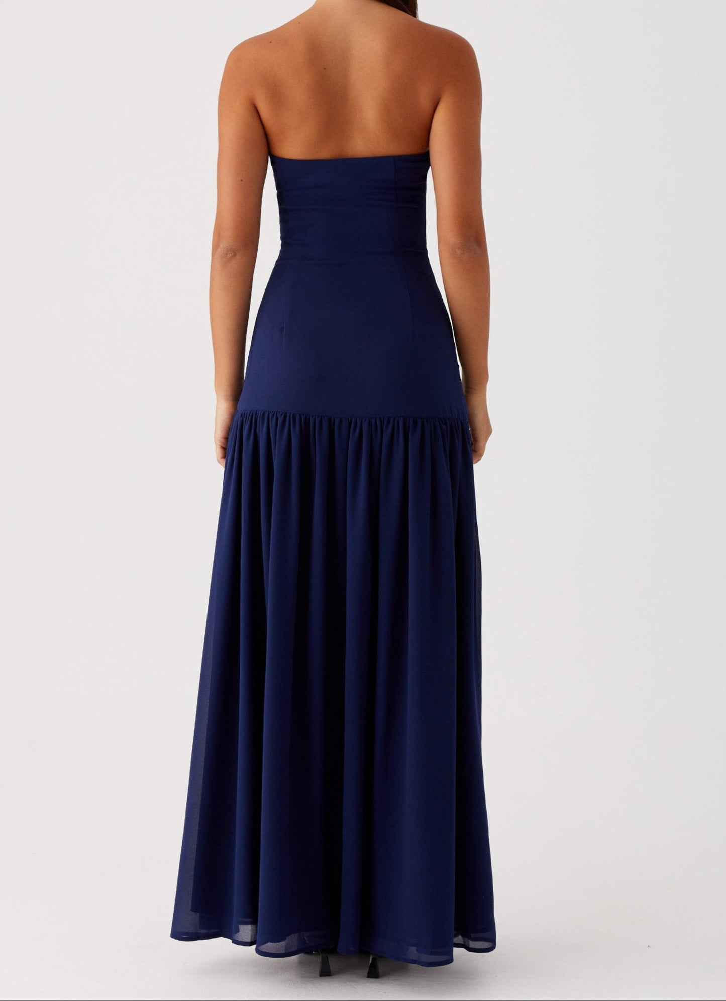 Antonella Strapless Maxi Dress - Navy