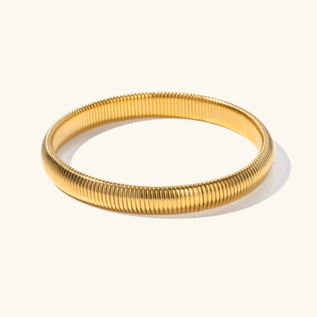 Radiance Coil Gold Bracelet