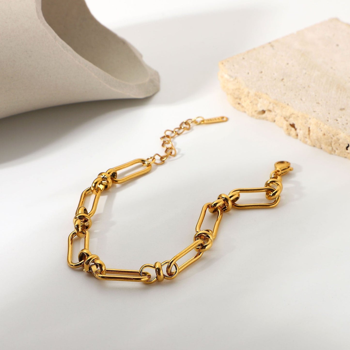 Golden Knot Chain Bracelet
