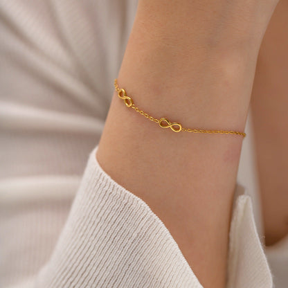 Infinity Embrace Gold Bracelet