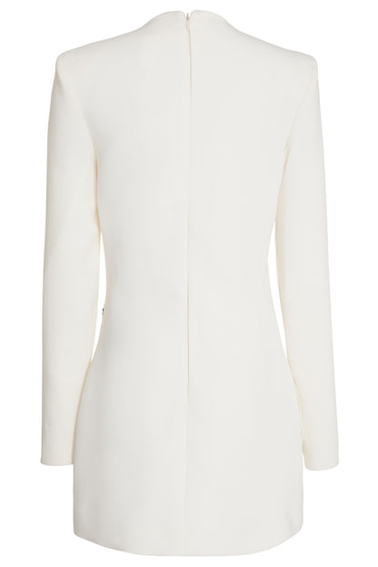 Minivestido floral con bordado de cuentas de uñas 