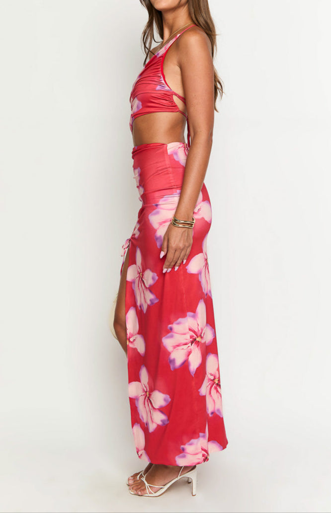 Sofía Red Crimson Paradise Maxi Dress