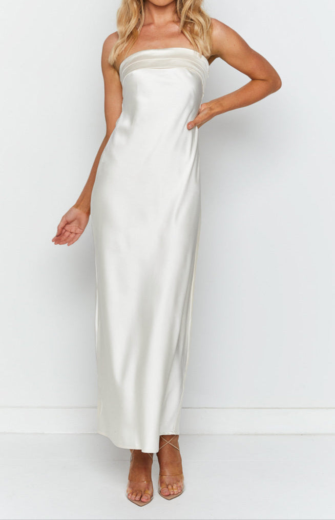 Giulia White Maxi Dress