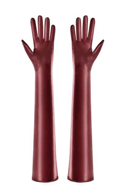Denise Faux Leather Matching Gloves