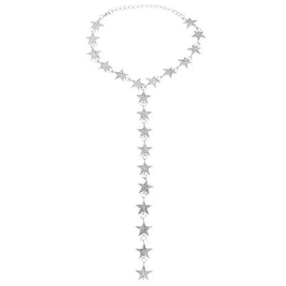 Melisa Stars Drop Choker Necklace