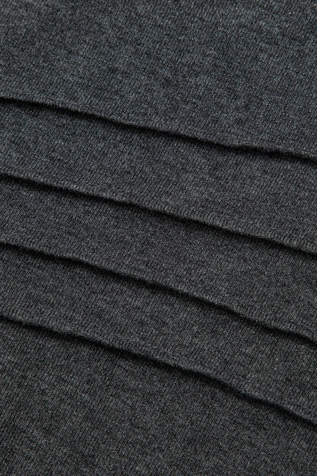 Moko Grey Wrap Ruched Long Sleeve Slit Maxi Dress