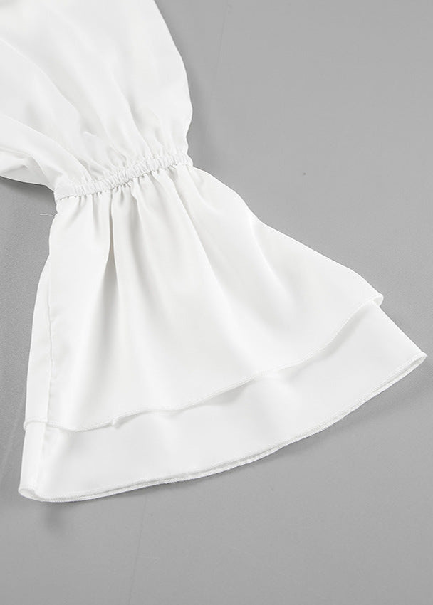 Opulent Grace - Bow Tie Blouse Dress