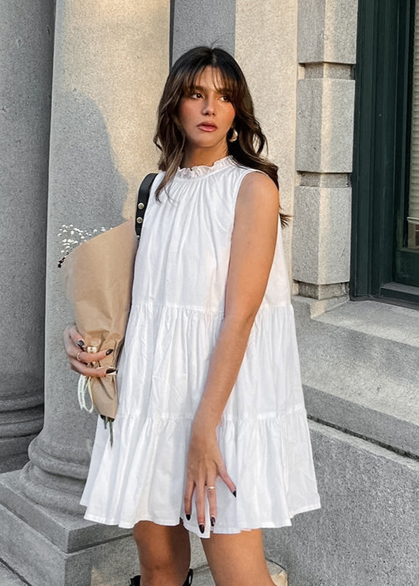 Camille - TieRed Sleeveless Mini Dress